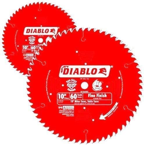 Diablo 10 in. x 60 Tooth Fine Finish Saw Blade