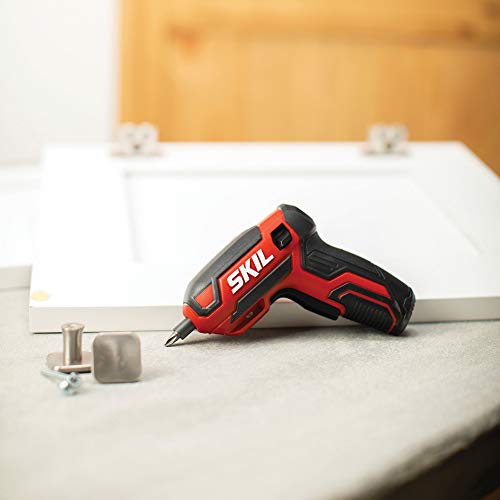 SKIL Rechargeable 4V Screwdriver with Pivot Grip with Magnetic Bit Storage