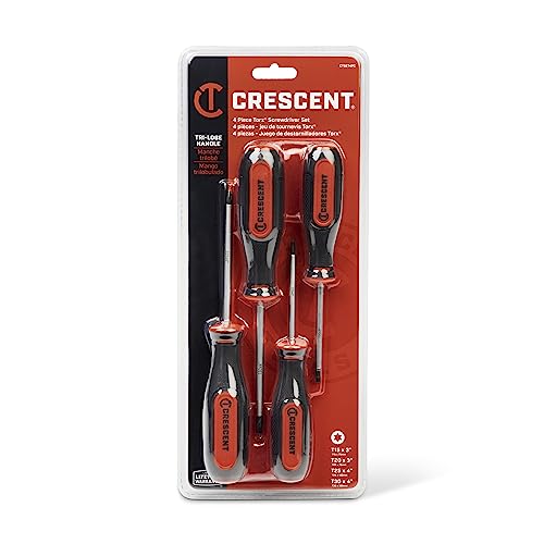 Crescent 4-Piece Torx Dual Material Screwdriver Set