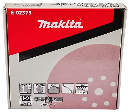 Makita 9" Drywall Sanding Disc, Hook & Loop, 150 Grit, 25/pk