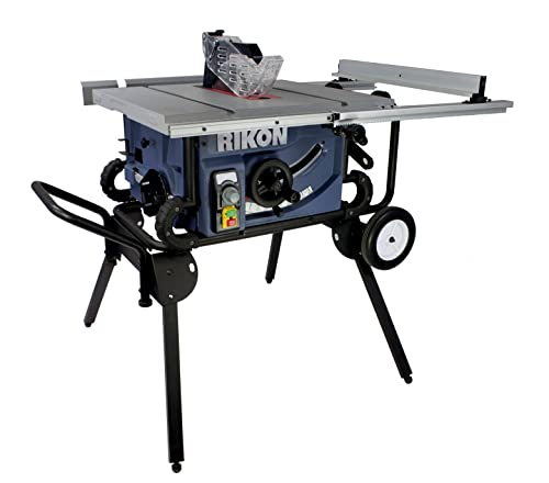 RIKON 10 Inch Portable Table Saw with 2 HP Variable Speed Motor, 28-Inch Rip Capacity includes Quick-Release Blade Guard, Riving Knife for Through Cuts and the Capability of Cutting 13/16” Dadoes