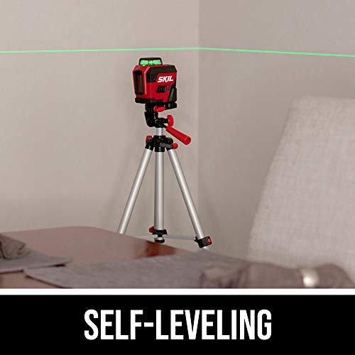 SKIL Self-Leveling Green Cross Line 360-Degree Laser Level with Tripod