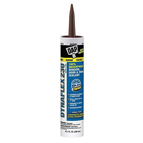 Dap Dynaflex 230 Brown Premium Window, Door, and Trim Sealant 10.1 oz (12-Pack)