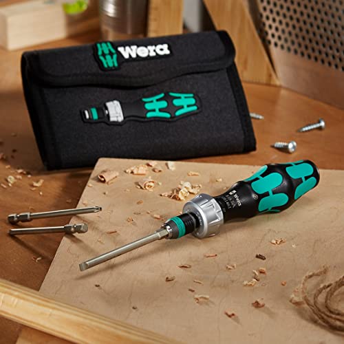 Wera Tools Kompakt 60 Ratchet screwdriver & Bit Set, 17pc,