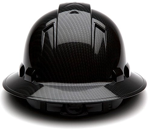 Pyramex Ridgeline Hydro Dipped Full Brim (Shiny Black Graphite Pattern)