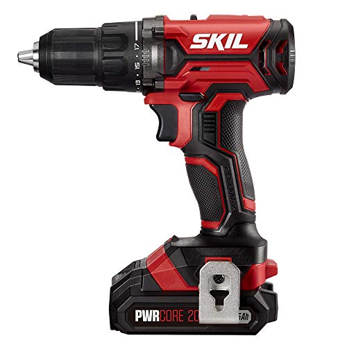 SKIL PWR CORE 20️ 20V 4-Tool Combo Kit: Drill Driver, Impact Driver, Reciprocating Saw & Spotlight