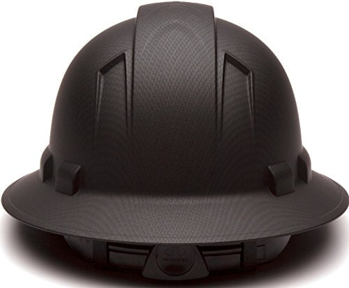 Pyramex Ridgeline Full Brim Hard Hat, 4-Point Ratchet Suspension