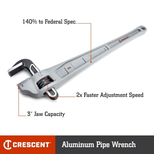 Crescent 24" Aluminum Offset Handle Pipe Wrench