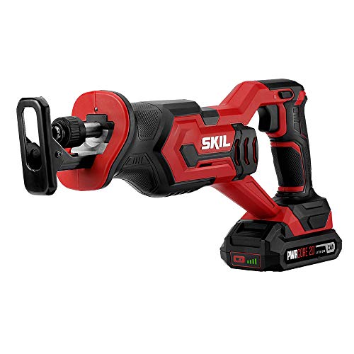 SKIL PWR CORE 20️ 20V 4-Tool Combo Kit: Drill Driver, Impact Driver, Reciprocating Saw & Spotlight