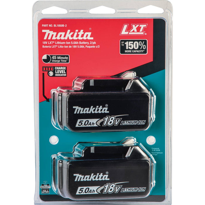 Makita 18V LXT 5.0 Ah Lithium-Ion Battery 2-Pack