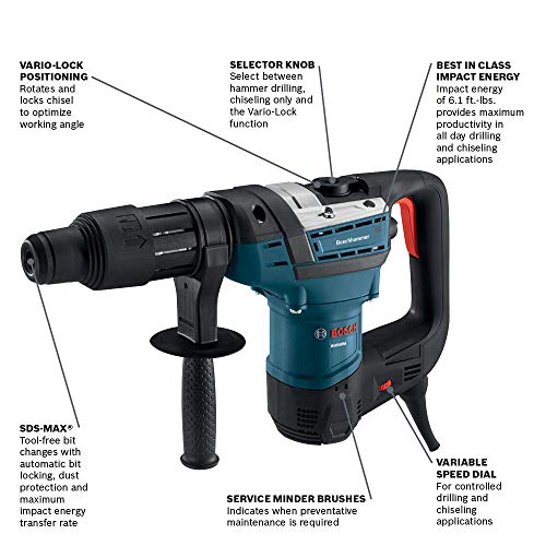 Bosch (RH540M) 1-9/16-Inch SDS-Max Combination Rotary Hammer