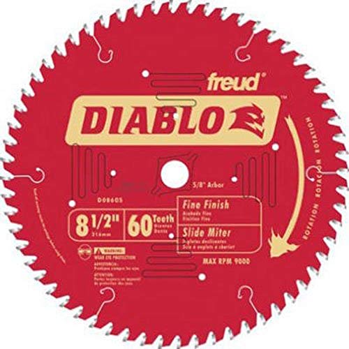 Diablo 8-1/2 in. x 60 Tooth Fine Finish Saw Blade