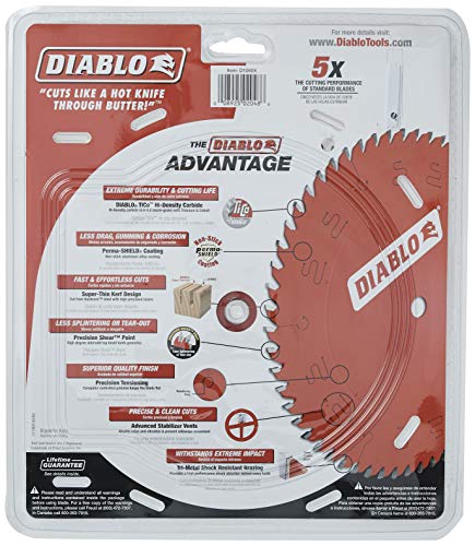 Diablo 10 in. x 60 Tooth Fine Finish Saw Blade