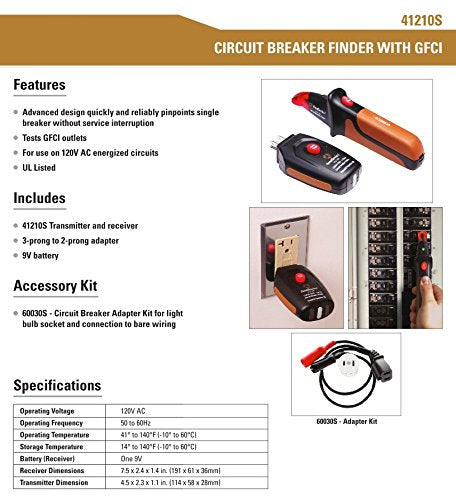 Southwire Circuit Breaker Finder Kit with GFCI Tester