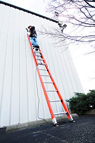 Louisville Ladder 16-Foot Fiberglass Extension Ladder 300-Pound Capacity