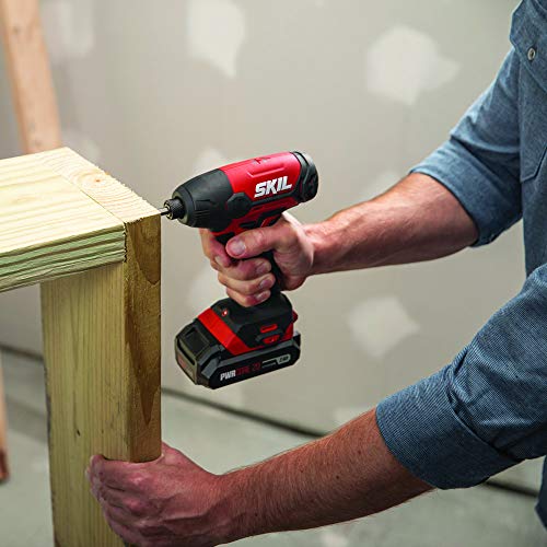 SKIL PWR CORE 20️V 4-Tool Combo Kit with Drill Driver, Impact Driver, Reciprocating Saw & Spotlight