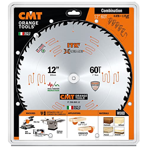 CMT 12in 60T Wood Combination Circular Saw Blade