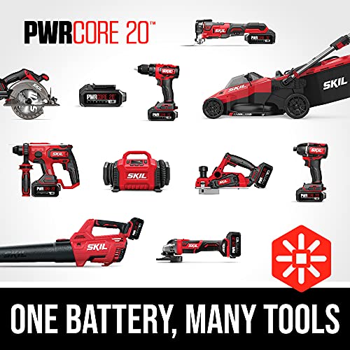 SKIL PWR CORE 20V 7/8 In. Stroke Length Jigsaw with 2.0Ah Lithium Battery and Charger