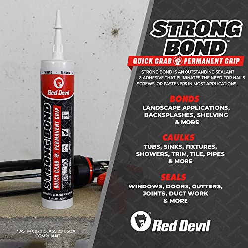 Red Devil Strong Bond Heavy-Duty Adhesive & Sealant (White)