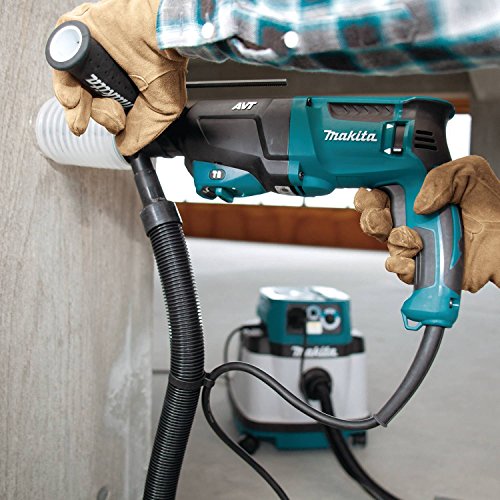 Makita SDS-PLUS 3-Mode Variable Speed AVT Rotary Hammer with Case and 4-1/2" Angle Grinder, 1"