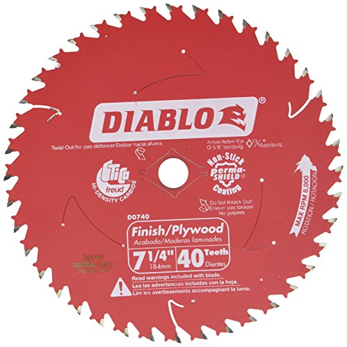 Diablo 7-1/4 in. x 40 Tooth Finish Saw Blade (10 Pack)