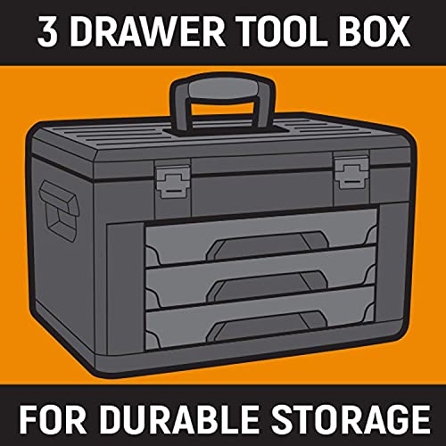 GEARWRENCH 243-Piece 12 Point Mechanics Tool Set in 3 Drawer Storage Box