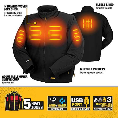 DeWALT Heated Soft Shell Jacket (Size Small to 3XL)