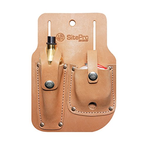 SitePro Gammon Reel and Plumb Bob Leather Sheath