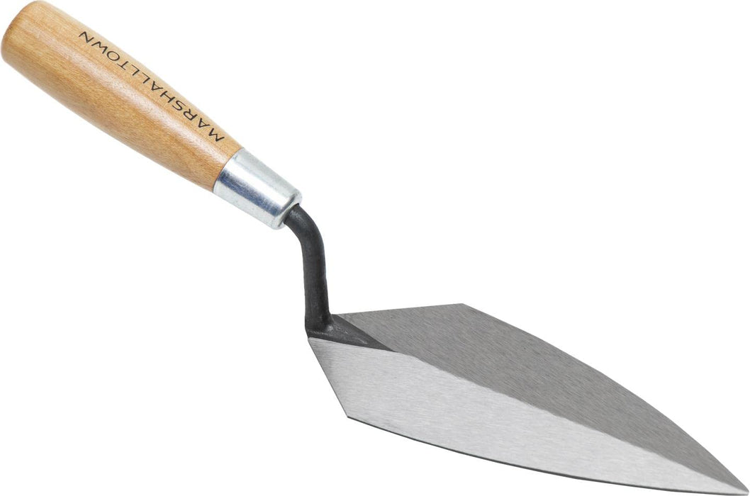 MARSHALLTOWN Pointing Trowel, BASE Blade, Philadelphia Pattern, Forged from a Single Piece of High Carbon Steel,BASE, Repair Mortar Joints, Masonry, Made in the USA, BASE