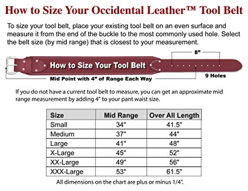 Occidental Leather Adjust-to-Fit Finisher Tool Belt