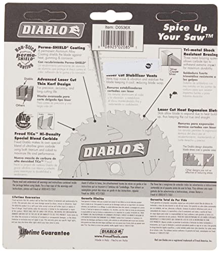 Diablo 5-3/8 in. x 36 Tooth Finish Trim Saw Blade