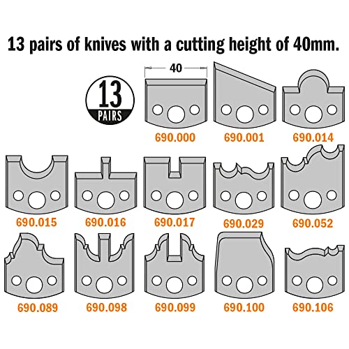 CMT Molding & Profile Set, 4-Inch Diameter, 1-1/4-Inch Bore