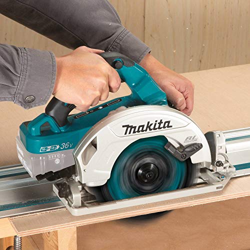 Makita 18V LXT Lithium Ion 36" Brushless Cordless 1 4 Circular Saw with Guide Rail Compatible Base (Bare Tool)