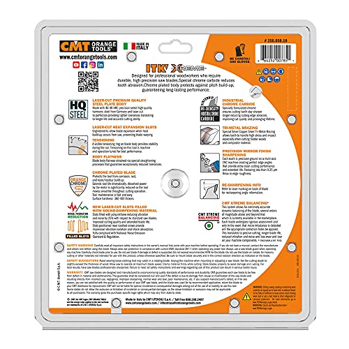 CMT 10 In x 50 x 5/8 In ITK Combination Blade