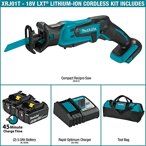 Makita 18V LXT Lithium-Ion Cordless Compact Recipro Saw Kit (5.0Ah)