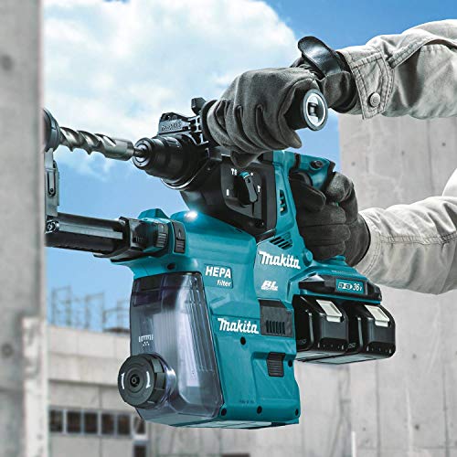 Makita 18V (X2 36V) LXT Lithium-Ion Brushless Cordless 1-1/8" AVT Rotary Hammer, accepts SDS-PLUS bits