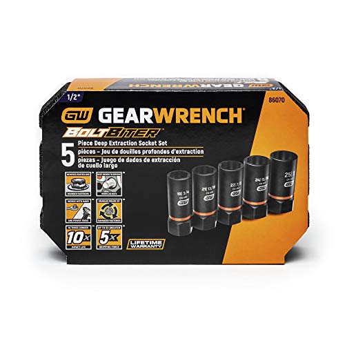 GEARWRENCH 5-Piece 1/2" Drive Bolt Biter Set