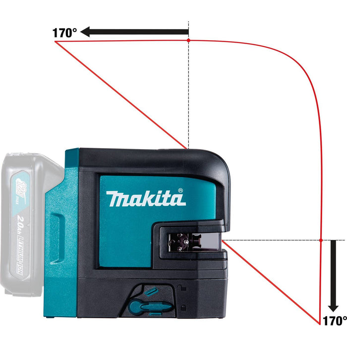 Makita 12V Max CXT Self-Leveling Cross-Line/4-Point Red Beam Laser (Bare Tool)