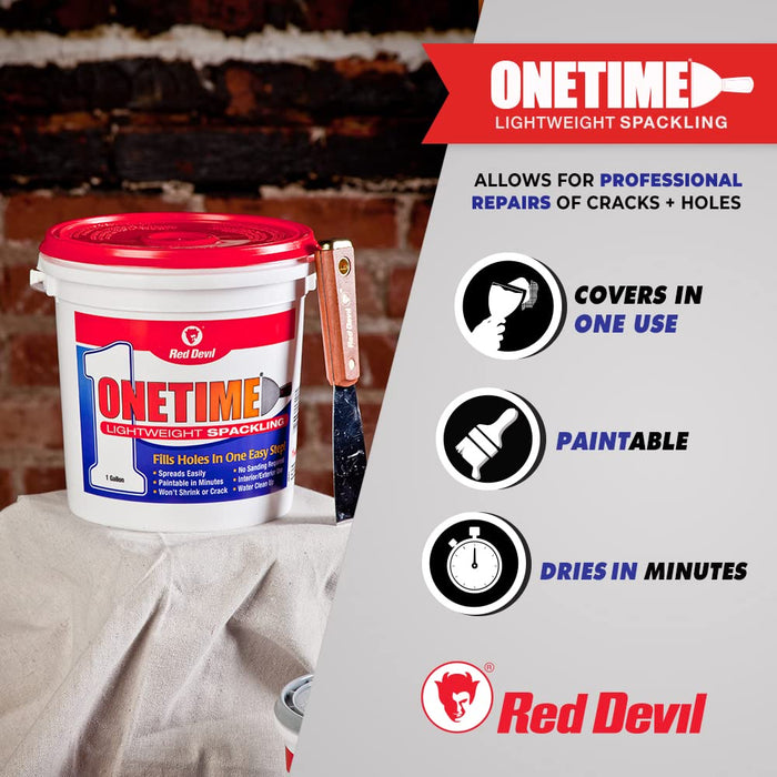 Red Devil Onetime️ Spackling 1-Quart Tub