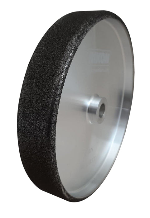 RIKON PRO Series CBN Grinding Wheel 80 Grit 8 In. Wheel 1-1/2 In. wide with Radius to Sharpen High Speed Steel Cutting Tools for your Woodworking Lathe