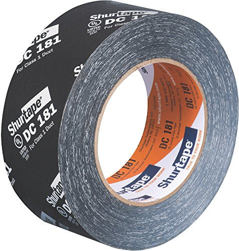 Shurtape DC 181 UL 181B-FX Listed/Printed Film Tape, 48mm x 110m, Metalized Print, 1 Roll