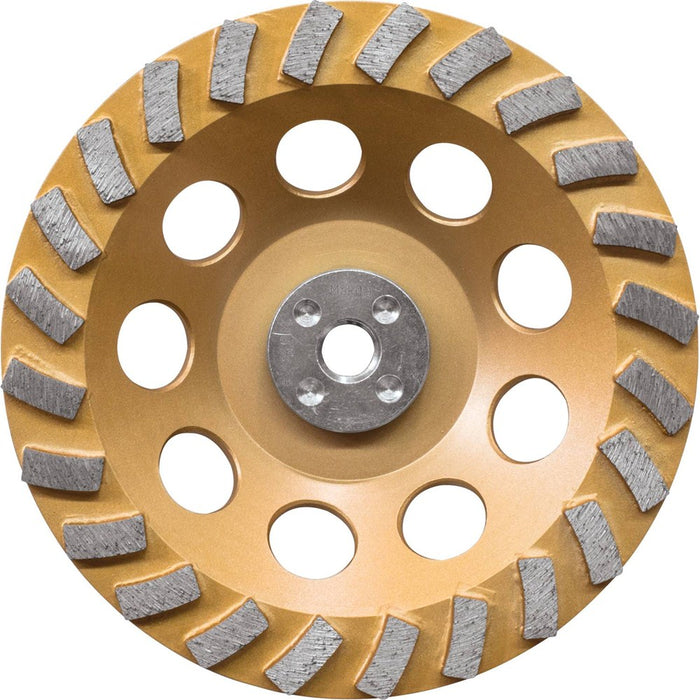 Makita A-96425 - 7" Low-Vibration Diamond Cup Wheel, 24 Segment Turbo