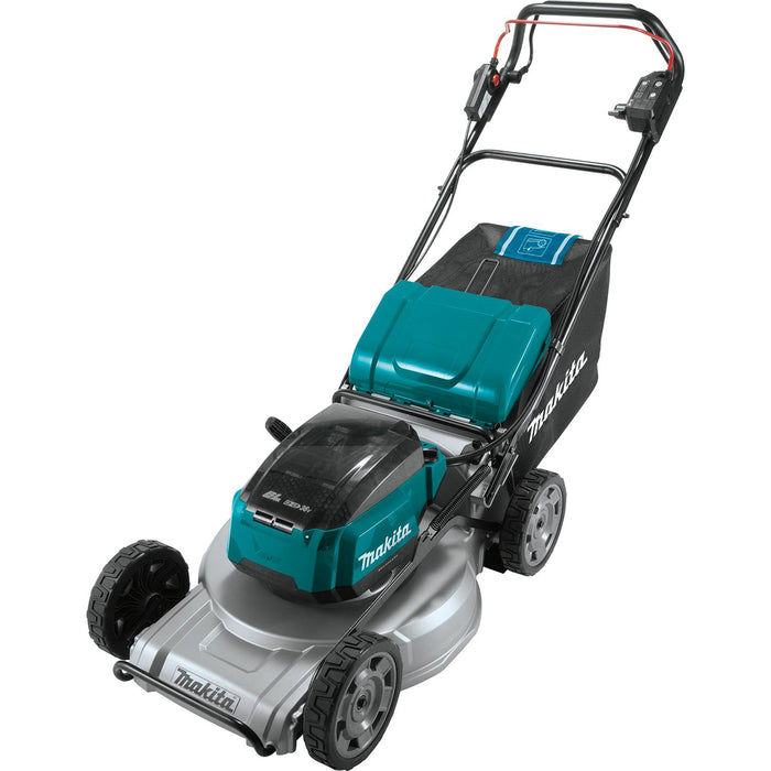 Makita 18V LXT Brushless 21" Self-Propelled Commercial Lawn Mower Kit, 4 ea. BL1850B battery, dual port charger (5.0Ah)