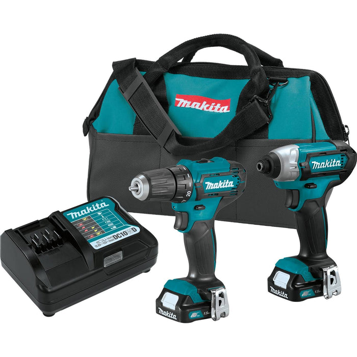 Makita (CT232) 12V Max CXT Lithium-Ion Cordless 2 Pc. Combo Kit (1.5Ah)