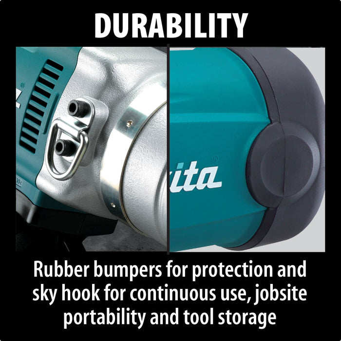 Makita TW1000 - 1" Impact Wrench w/ friction ring anvil, 1,500 IPM, 738 ft. lbs., reversible, case