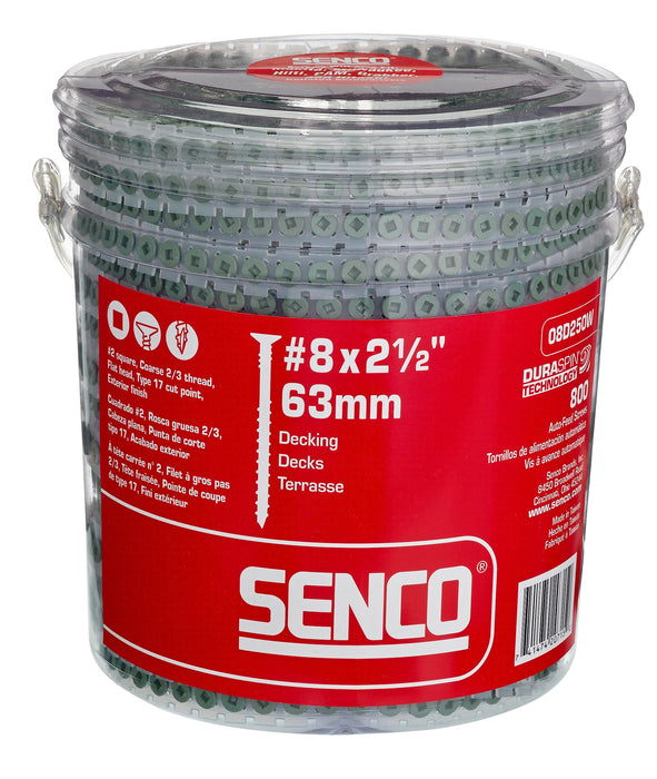 Senco #8 x 2-1/2 In. Decking to Wood Screw