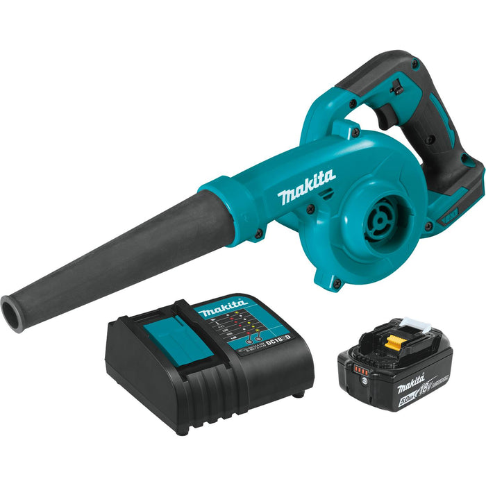 Makita XBU05ST1 - 18V LXT Lithium-Ion Cordless Blower Kit, bag, with one battery (5.0Ah)