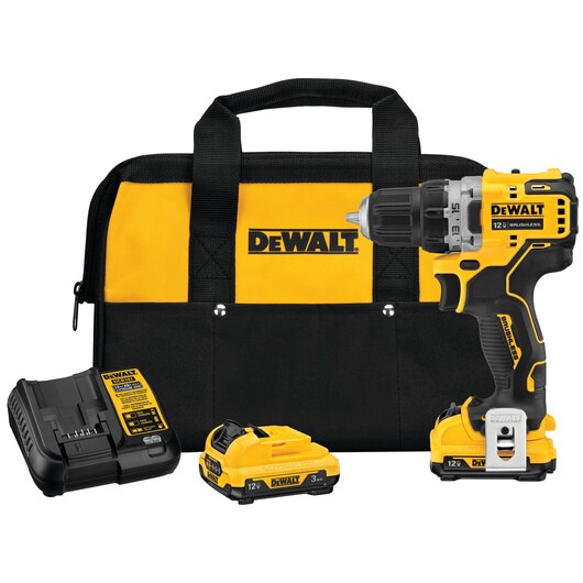 DeWALT 12V MAX XTREME Brushless Drill with (2) 2Ah Batteries Combo Kit