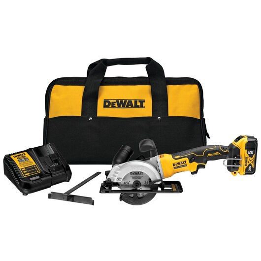 DeWALT DCS571P1 ATOMIC 20V MAX Brushless 4-1/2 In. Cordless Circular Saw Kit