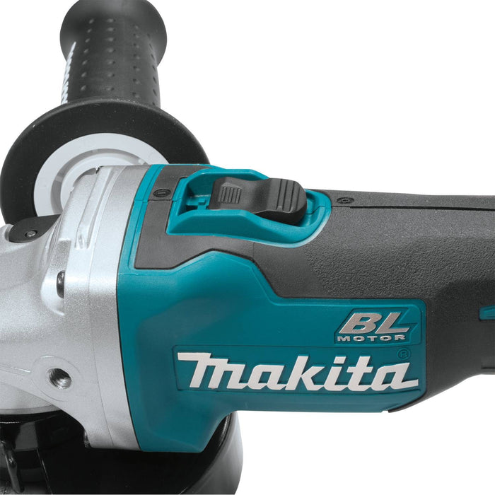 Makita 18V LXT Lithium-Ion Brushless Cordless 4-1/2 In. / 5 In. Cut-Off Angle Grinder, no lock-off, lock-on (Bare Tool)